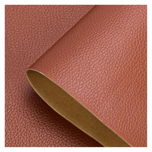 SHENGG Selbstklebendes Leder-Reparatur-Flickenband, selbstklebend, for Sofa, Motorrad, Autositz, Stuhl, Tasche, Heim, Blätter, Aufkleber, Flicken(Light Brown,100cm x 138cm) von SHENGG