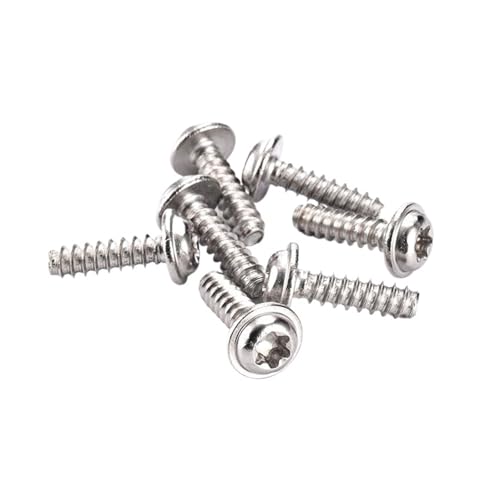 SHENGG Selbstschneidende Schraube mit rundem Unterlegscheibenkopf aus Edelstahl for Kunststoff M2 M2.6 M3 M4 M5(M5X30 20PCS) von SHENGG