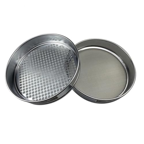 Kiessieb Standard-Labor-Teststeinsieb Durchmesser 30 cm Quadratische Lochöffnung 2,36 mm – 90 mm Mit Deckel und Boden(37.5mm) von SHENGJIELIU