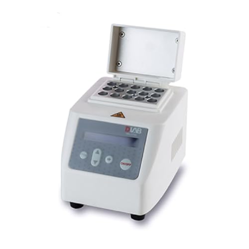 MiniH100 Labor Heizung Mini Trockenbad Elektrische Mikrobiologie Thermostat Inkubator Mit Sensor PCR 8 Streifen Block(18900416,100-220V EUplug) von SHENGJIELIU