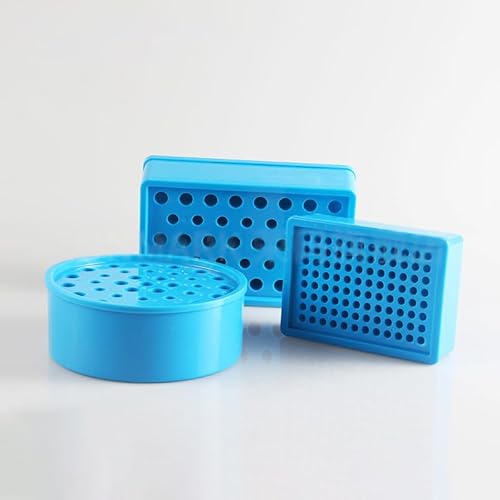 PCR-Kühler PCR-Zubehör Runder Mehrzweck-PCR-Halter for niedrige Temperaturen mit Flüssigkeit for 1,5 ml/2 ml Kühlzentrifugenröhrchenbox(Rectangle Shape) von SHENGJIELIU