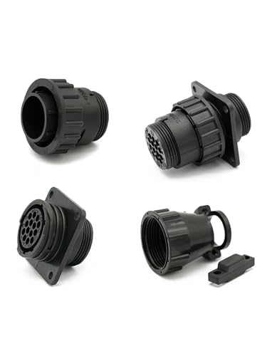 SHENGJIELIU 1/5/20/50 Sets 4P/9P/14Pin AMP/TE Typ SMEMA SMT Ausrüstung Signal Stecker Luftfahrt Stecker 182645 182919 182647 182649 206043(14P Male Female Set,1 Set) von SHENGJIELIU