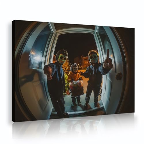 Halloween Nacht Leinwanddrucke Home Decor Freudiger Spaß Kinder Süßes oder Saures Wandposter Malerei für Wohnzimmer Esszimmer bereit zum Aufhängen 20x28cm Innenrahmen Halloween Nacht Leinwanddrucke Home Decor Freudiger Spaß Kinder Süßes oder Saures Wandposter Malerei für Wohnzimmer Esszimmer bereit zum Aufhängen 20x28cm Innenrahmen von SHENGPOSTER