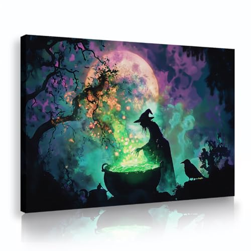 Magisches Thema Leinwand Wandkunst Mystisch Mondlicht Wald Wandkunst Poster Hexe Zubereitung Suppe und Krähen Drucke Gemälde Lobby Zimmer Dekor 85x120cm Innenrahmen Magisches Thema Leinwand Wandkunst Mystisch Mondlicht Wald Wandkunst Poster Hexe Zubereitung Suppe und Krähen Drucke Gemälde Lobby Zimmer Dekor 85x120cm Innenrahmen von SHENGPOSTER