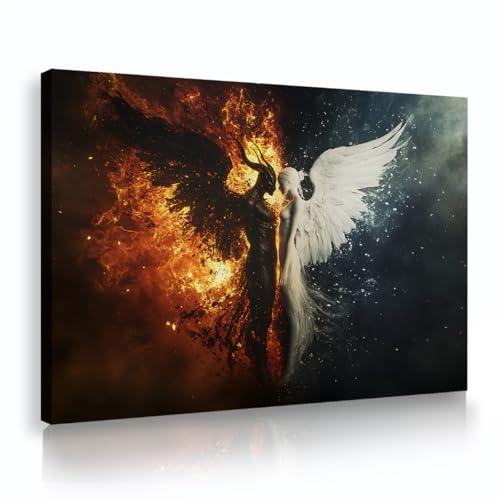 Mythologie-Stil Leinwand Wandkunst Schwarz und Weiß Mystische Kunst Leinwanddrucke Frauen und Frauen mit Flügeln Wandbild für Wohnzimmer Schlafzimmer 65x98cm Innenrahmen Mythologie-Stil Leinwand Wandkunst Schwarz und Weiß Mystische Kunst Leinwanddrucke Frauen und Frauen mit Flügeln Wandbild für Wohnzimmer Schlafzimmer 65x98cm Innenrahmen von SHENGPOSTER