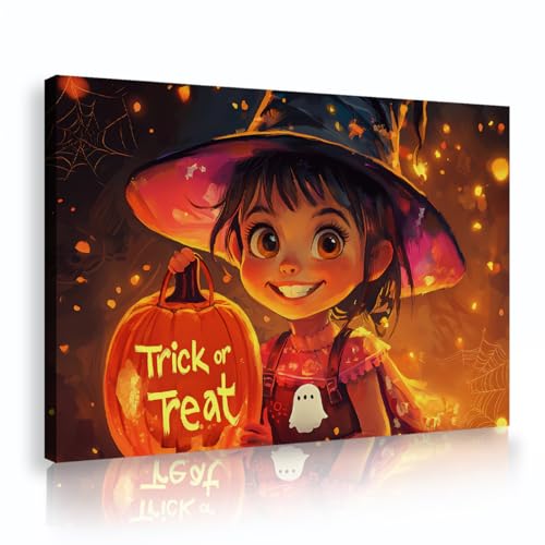 SHENGPOSTER Einzigartige niedliche Halloween Leinwand Malerei Wandkunst mit Kürbis Geist Spinne Netz und Hexe Leinwand Drucke Dekor für Wohnzimmer Jugendzimmer 50x70cm Innenrahmen SHENGPOSTER Einzigartige niedliche Halloween Leinwand Malerei Wandkunst mit Kürbis Geist Spinne Netz und Hexe Leinwand Drucke Dekor für Wohnzimmer Jugendzimmer 50x70cm Innenrahmen von SHENGPOSTER