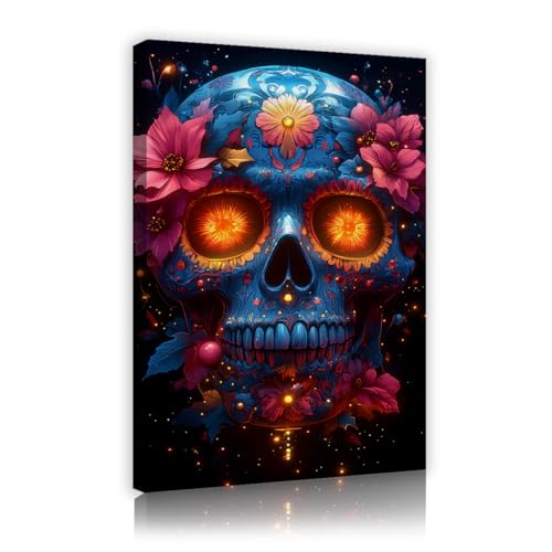 SHENGPOSTER Schwarzer mysteriöser Hintergrund Leinwanddrucke Wandkunst Schädel Flammen Blumen Blumen Wanddekoration für Wohnzimmer Schlafzimmer Büro Wohnkultur 85x120cm Innenrahmen SHENGPOSTER Schwarzer mysteriöser Hintergrund Leinwanddrucke Wandkunst Schädel Flammen Blumen Blumen Wanddekoration für Wohnzimmer Schlafzimmer Büro Wohnkultur 85x120cm Innenrahmen von SHENGPOSTER
