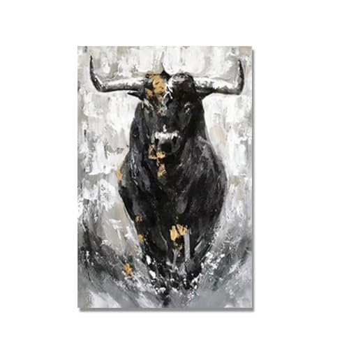 SHENGPOSTER Tier Leinwand Wandmalerei abstrakt schwarzer Stier Poster und Drucke Wandkunst Ästhetik Bilder für Küchendekoration 70x100cm Innenrahmen SHENGPOSTER Tier Leinwand Wandmalerei abstrakt schwarzer Stier Poster und Drucke Wandkunst Ästhetik Bilder für Küchendekoration 70x100cm Innenrahmen von SHENGPOSTER