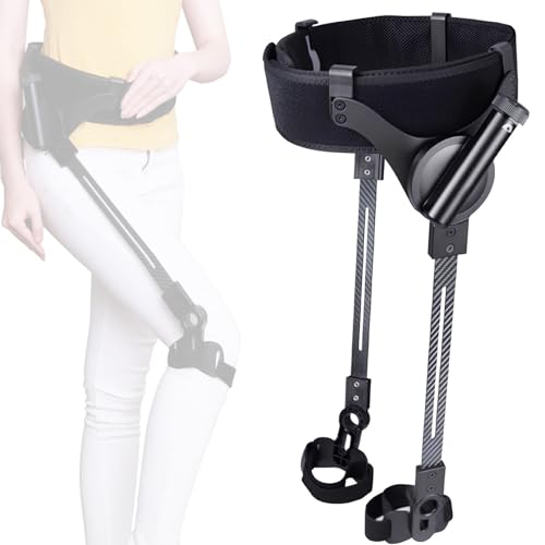 SHENGSHIYU Rehabilitation Beim Gehen,3 Unterstützungsstufen (155-177cm+ Körpergröße) Doppelpendel-System mit Energierückgewinnung,Kein Aufladen,Bein Gehtraining Gehhilfe für Mobilitätstraining,M von SHENGSHIYU