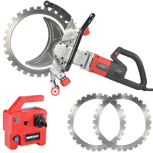 SHENGSHIYU Steinschneidemaschine,Bürstenloser Motor mit Kupferwicklung,Staubfreies Schneiden,Max. Schnitttiefe 300mm | Leerlaufdrehzahl: 3000 U/min,Beton Ringsäge mit 2 Diamant-Sägeblatt SHENGSHIYU Steinschneidemaschine,Bürstenloser Motor mit Kupferwicklung,Staubfreies Schneiden,Max. Schnitttiefe 300mm | Leerlaufdrehzahl: 3000 U/min,Beton Ringsäge mit 2 Diamant-Sägeblatt von SHENGSHIYU