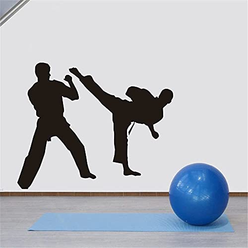 Boxing Club Taekwondo Karate Aufkleber Kick Kick Auto Aufkleber Kampf Poster Vinyl Wandtattoo Dekoration 58X71Cm von SHENGWW