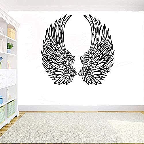 Engelsflügel Wandaufkleber Wohnzimmer Schlafzimmer Dekoration Wandbild 59X57Cm von SHENGWW
