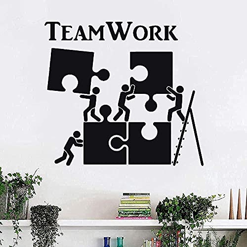 Puzzle Dekoration Wandaufkleber Inspirierend Team Büro Wand Moderne Art Deco Wandtattoo 57X50Cm von SHENGWW