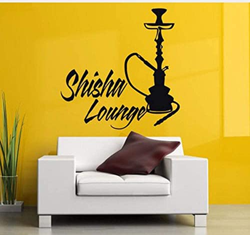 Vinyl Aufkleber Wandtattoo Wanddekoration Poster Kunst Shisha Shisha Shisha Shisha Cafe Tabak Shop Shop Qalyan Outdoor Zeichen L961 74 * 74Cm von SHENGWW