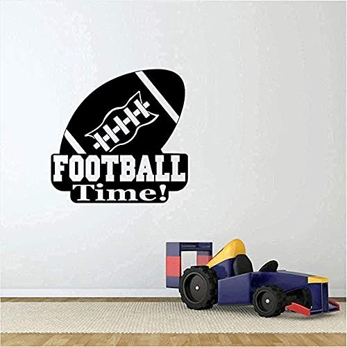 Wandaufkleber American Football Vinyl Wandaufkleber Sport Logo Abnehmbare Innendekoration Dekoration Schlafzimmer Wandbild Diy Sport Kunst 57 * 66Cm von SHENGWW