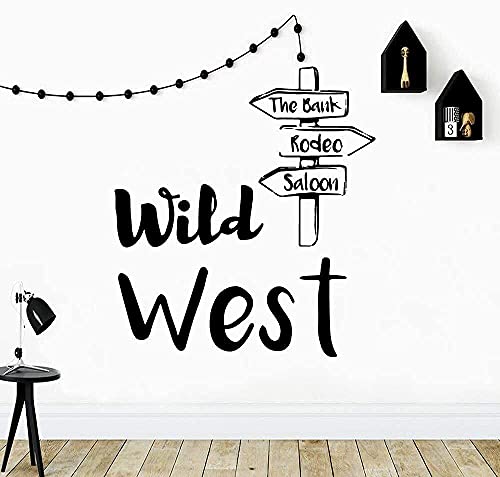 Wild West Home Wandaufkleber Wandbild Künstler Dekoration Wasserdichte Wandtattoo Home Party Dekoration Tapete 57X80Cm von SHENGWW