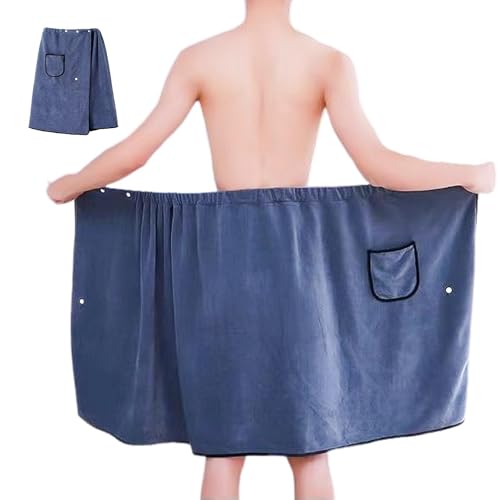 SHENGYIG Saunakilt für Männer 70x140 cm - Saunahandtuch mit Druckknöpfen & Tasche - Verstellbarer Saunarock aus Baumwolle - Elastischer Saunakilt Herren - Handtuchkleid für Strand, Pool, Sauna & Spa SHENGYIG Saunakilt für Männer 70x140 cm - Saunahandtuch mit Druckknöpfen & Tasche - Verstellbarer Saunarock aus Baumwolle - Elastischer Saunakilt Herren - Handtuchkleid für Strand, Pool, Sauna & Spa von SHENGYIG