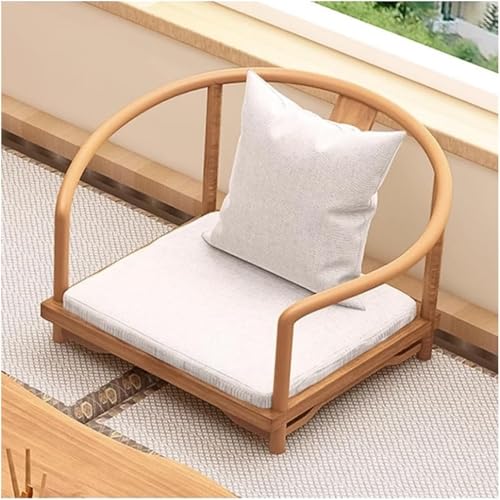 SHENJIA Japanischer Bodenstuhl, multifunktionaler Vintage-Tee-niedriger Stuhl für Bodensitzen, Akzentmöbel für Zuhause und Schlafzimmer SHENJIA Japanischer Bodenstuhl, multifunktionaler Vintage-Tee-niedriger Stuhl für Bodensitzen, Akzentmöbel für Zuhause und Schlafzimmer von SHENJIA