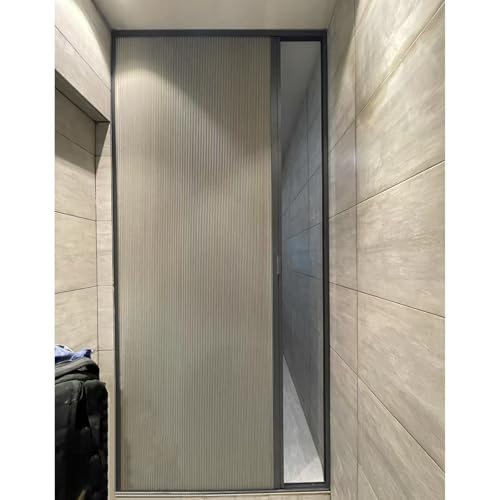 Wasserdichte Akkordeon-Falttür mit Beschlägen, einziehbare Trennwand für Garagen, Garderobe und Schlafzimmer, 88,9 cm, 152,4 cm, 193 cm, 198,1 cm, 203,2 cm Breite, verschiedene Breiten von SHENJIA