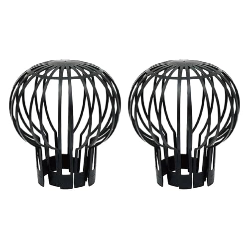 Dachrinnen Laubschutz 2/4/6pcs Roof Sheet Net Gutter Guard Downspouts Filter Strainer Outdoor Drain Cover Block Clogged Pipes Cleaner(2PCS) von SHENJMAI