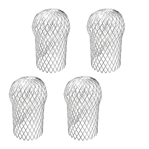 Dachrinnen Laubschutz 4 Pcs Gutter Downspout Guards 3.5 Inch Aluminum Leaf Filter Strainer Expandable Protector von SHENJMAI