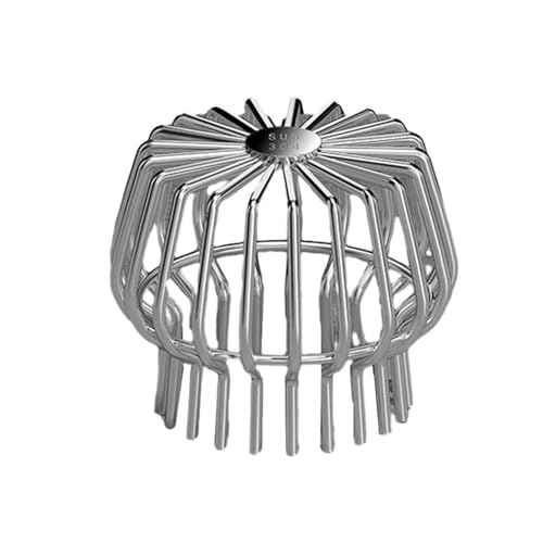 Dachrinnen Laubschutz Balcony Roof Floor Drain 304 Stainless Steel Large Displacement Anti-Clog Filter Screen Cover Outdoor Gutter Sewer(160mm) von SHENJMAI