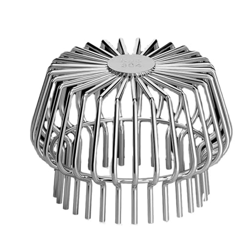 Dachrinnen Laubschutz Balcony Roof Floor Drain 304 Stainless Steel Large Displacement Anti-Clog Filter Screen Cover Outdoor Gutter Sewer(200mm) von SHENJMAI