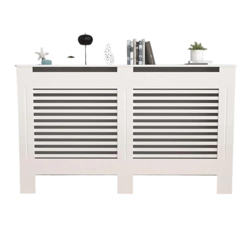Heizkörperverkleidung Modern Tall Shelf with Horizontal Slats for Heaters, Stylish Home Upgrade for Living Room or Bedroom(M) von SHENJMAI
