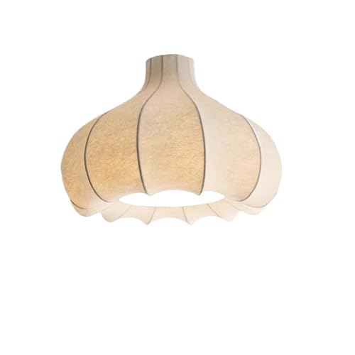 SHENJMAI Stoff Lampenschirm Druckstoff Laterne Form Pendelleuchte for Schlafzimmer Hotel Esszimmer Retro Dekorative Pendelleuchte Wohnzimmer Lampenschirm(50x35cm) von SHENJMAI