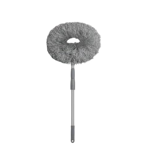 SHENJMAI Teleskop-Staubwedel 1 Stück Mikrofaser-Deckenventilator-Staubtuch mit Verlängerungsstange, Deckenventilator-Reiniger, Staubtuch, Teleskopgriff, wiederverwendbares Reinigungswerkzeug(Gray) von SHENJMAI
