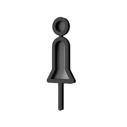 WC Türschild 3D-Türschild for WC, Herren- und Damentoilette, Badezimmer, öffentliche Toilette, Hotel, Einkaufszentrum, Restaurant, Einfamilienhaus(11,25x16cm (5mm thick)) von SHENJMAI