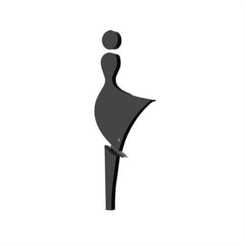 Toilettenschild, 3D-WC, Herren- und Damentoilette, Badezimmer, öffentliche Toilette, Türschild, Hotel, Einkaufszentrum, Restaurant, Familienhaus (13,18 x 11 cm (5 mm dick) von SHENJMAI