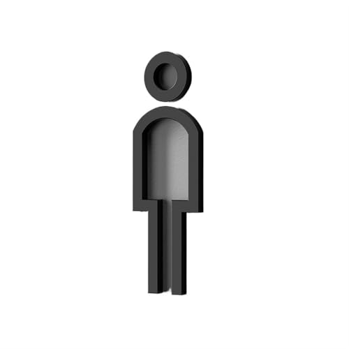 Toilettenschild, 3D-WC, Herren- und Damentoilette, Badezimmer, öffentliche Toilette, Türschild, Hotel, Einkaufszentrum, Restaurant, Familienhaus (17,18 x 11 cm (5 mm dick) von SHENJMAI