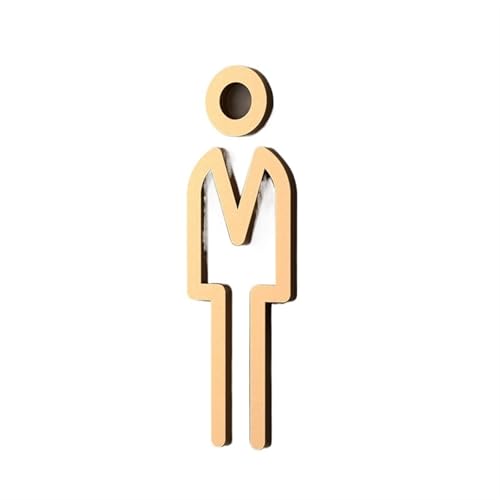 WC Türschild 3D-Türschild for WC, Herren- und Damentoilette, Badezimmer, öffentliche Toilette, Hotel, Einkaufszentrum, Restaurant, Einfamilienhaus(3,18x11cm (5mm thick)) von SHENJMAI