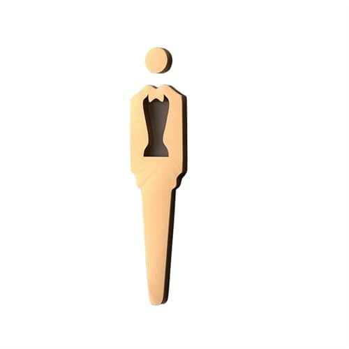 WC Türschild 3D-Türschild for WC, Herren- und Damentoilette, Badezimmer, öffentliche Toilette, Hotel, Einkaufszentrum, Restaurant, Einfamilienhaus(7,25x16cm (5mm thick)) von SHENJMAI