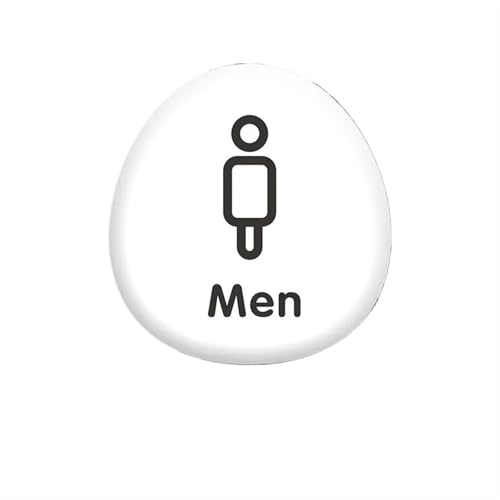 WC Türschild Toilettenschild, selbstklebende Badezimmer-Beschilderung, Badezimmer-Schild for Aufhängen, Unternehmen, Gewerbe, Zuhause, Büro, öffentliche Tür, Wand(1) von SHENJMAI