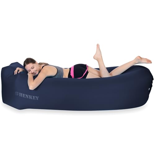 Aufblasbares Sofa,Luftsofa-Hängematte mit Wasserdichtem und Auslaufsicherem Design - Perfekte Tragbare Aufblasbare Couch für Garten, Seeufer, Strand, Camping und Musikfestivals (Tibetaner) von SHENKEY