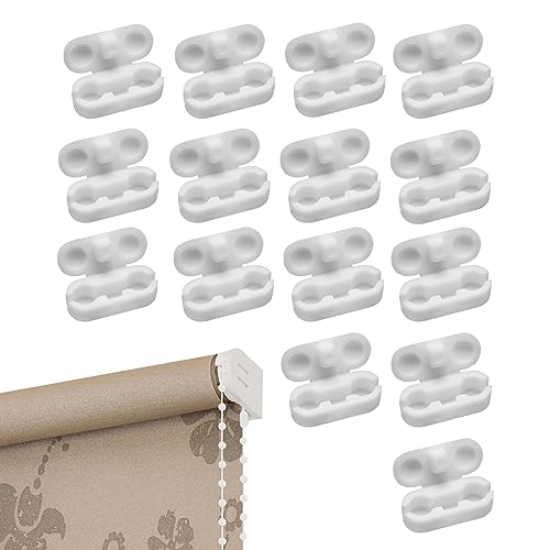 Verschönern Sie Ihre Jalousien mit 15 Stück Rollo-Kettenverbindern, Kunststoff-Kettenverbinder passend für Rollo, Rollo-Kabelverbinder-Clips, sichere Kugelketten-Kabelverbinder-Clips für 4,5-mm-Ketten von SHENLONG