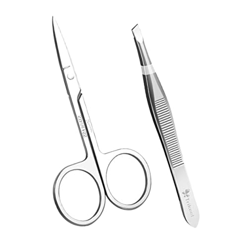 SHERCHPRY 1 Satz Augenbrauenwerkzeug Set aus Teiliges Set mit Augenbrauenschneider und Pinzette Ergonomisch Langlebig für Augenbrauen und Wimpernpflege von SHERCHPRY