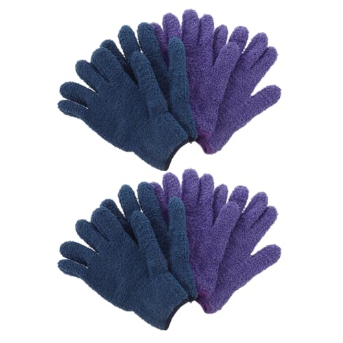 SHERCHPRY 1 Satz Mikrofaser Staubschutz Handschuhe Set Wiederverwendbare Reinigungshandschuhe Für Auto Haushalt Und Möbel Flexibel Für Kleine Bereiche Geeignet 4 Stück von SHERCHPRY