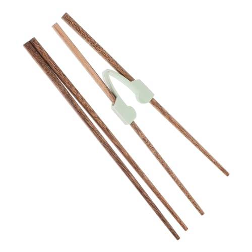 SHERCHPRY 2 Paare Essstäbchen Helfer Essstäbchentrainer für Erwachsene Anfänger des Stäbchens Essstäbchen aus wiederverwendbarem Holz wiederverwendbare Essstäbchen Wenge von SHERCHPRY