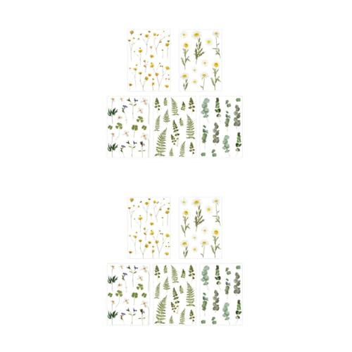 SHERCHPRY 2 Sätze Diy Aufkleber Handgemachte Dekorative Sticker Für Notizbücher Und Scrapbooking Zufällige Muster Kreative Materialien Für 5 Blätter * 2 von SHERCHPRY
