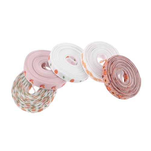 SHERCHPRY 5 Rollen Thanksgiving Dekoband Polyester Herbst Schleifenband mit Kürbis und Ahornblatt Grosgrain Bastelband für DIY Erntedankfest Bastelprojekte und Verpackungen SHERCHPRY 5 Rollen Thanksgiving Dekoband Polyester Herbst Schleifenband mit Kürbis und Ahornblatt Grosgrain Bastelband für DIY Erntedankfest Bastelprojekte und Verpackungen von SHERCHPRY