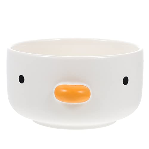 SHERCHPRY Dessertteller Container Keramikplatte Cartoon Chick Design Bowl Haushaltsfutterschale Multi- Funktion Keramikschale Lustige Sü?e Kükenplatten Servierschalen Mini-Container von SHERCHPRY