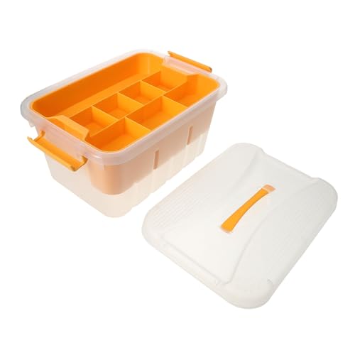 SHERCHPRY Transparente Tragbare Medizinbox Großer Kapazität Handlicher Medikamenten-organizer für Haushalt Reisen und Outdoor Leicht und Praktisch mit Griff Multifunktionale Aufbewahrungsbox von SHERCHPRY