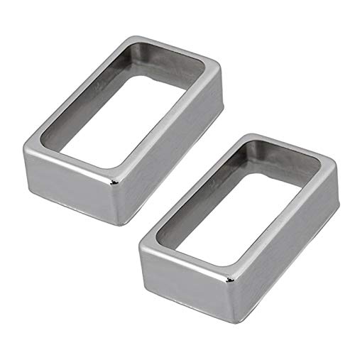 SHESSTILL 2er Set Open Style Humbucker Pickup Cover für E-Gitarre - Nickel von SHESSTILL