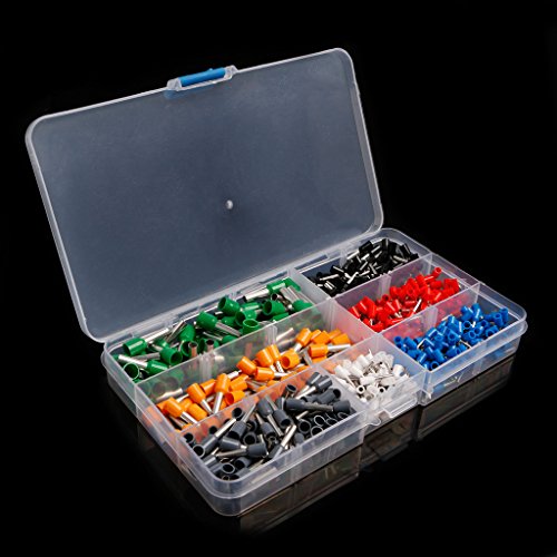 SHESSTILL 600 Stück Isolierte Kabelendklemme Bootlace Cooper Ferrules Kit Set Wire von SHESSTILL