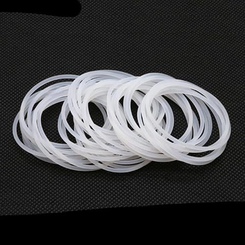 10/50 Stück VMQ-Ringdichtung CS 2 mm Außendurchmesser 5~100 mm wasserdichte Unterlegscheibe in Lebensmittelqualität Gummidichtung Gummi-O-Ring Weiß-Außendurchmesser 56 mm Innendurchmesser 52 mm, 10 von SHEYLE