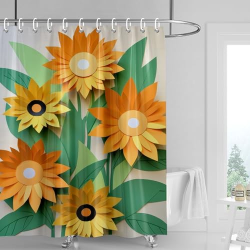 Duschvorhang 120x180 cm Regenbogen Rote Sterne Shower Curtains Waschbar Polyester Stoff Duschvorhang Wasserdicht Dekoration Shower Curtain mit 12 Haken Duschvorhänge Badewanne von SHFDJTL