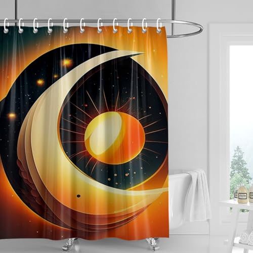 Duschvorhang 180x200 cm Pinguin Flamingo Shower Curtains Waschbar Polyester Stoff Duschvorhang Wasserdicht Dekoration Shower Curtain mit 12 Haken Duschvorhänge Badewanne von SHFDJTL